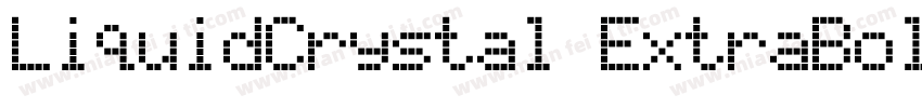 LiquidCrystal ExtraBold字体转换
